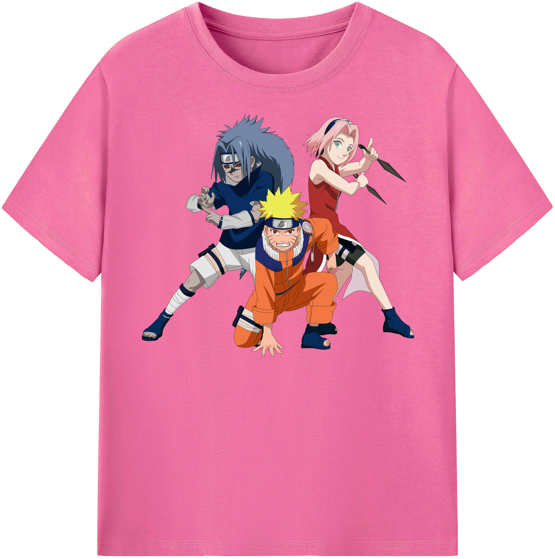 （画像用） NARUTO -ナルト- うずまき ナルト Uzumaki Naruto レディースカジュアルプリントTシャツ（綿100％）